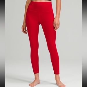 LULULEMON RED ALIGN LEGGINGS